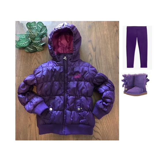 Puma Other - 🚩SALE🚩PUMA GIRLS purple puffer coat size 5